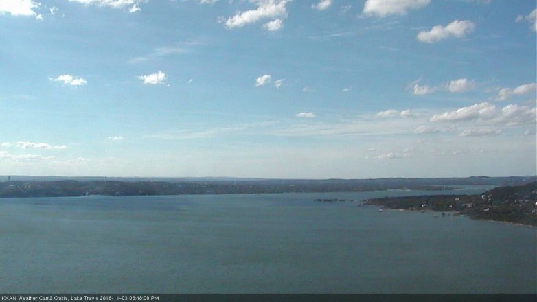 Lake Travis webcam, November 3, 2018 2:50 PM CT