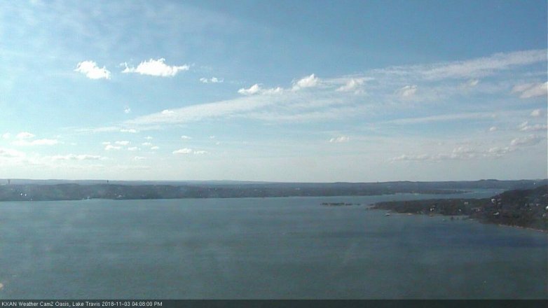 Lake Travis webcam, November 3, 2018 3:10 PM CT