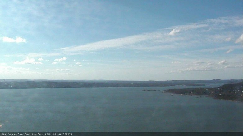 Lake Travis webcam, November 3, 2018 3:15 PM CT