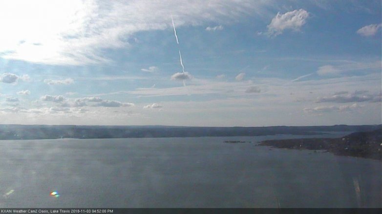 Lake Travis webcam, November 3, 2018 3:55 PM CT