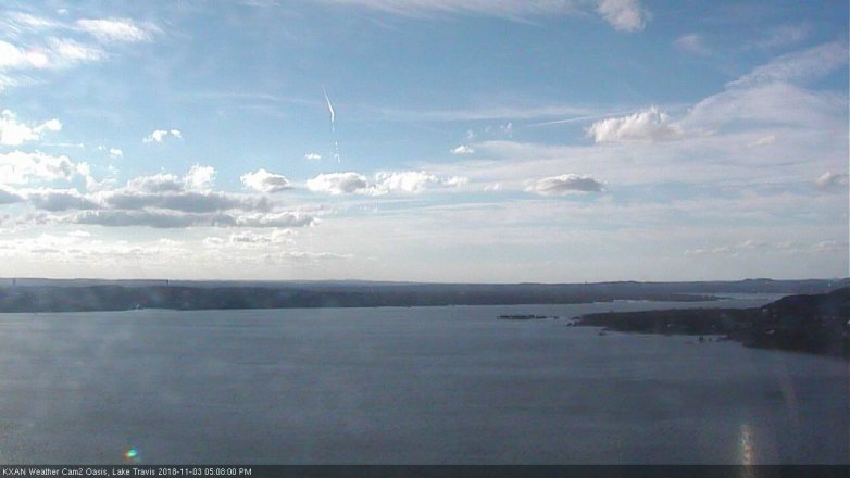 Lake Travis webcam, November 3, 2018 4:10 PM CT