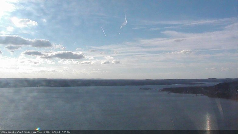 Lake Travis webcam, November 3, 2018 4:15 PM CT