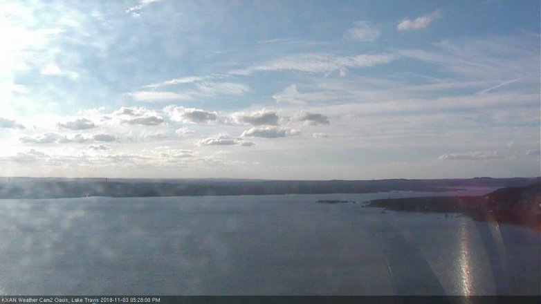 Lake Travis webcam, November 3, 2018 4:30 PM CT