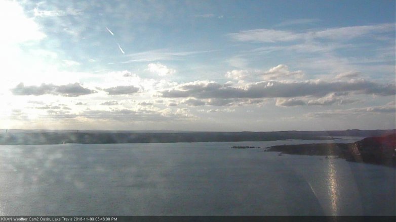 Lake Travis webcam, November 3, 2018 4:50 PM CT