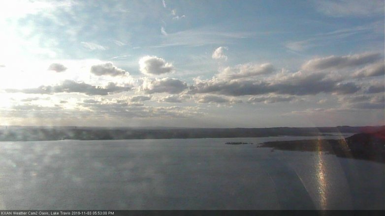 Lake Travis webcam, November 3, 2018 4:55 PM CT