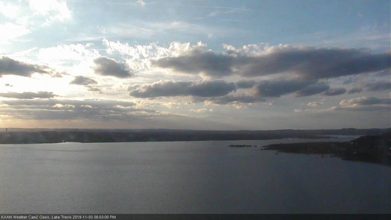 Lake Travis webcam, November 3, 2018 5:05 PM CT