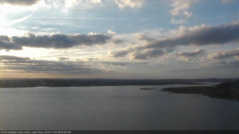 Lake Travis webcam, November 3, 2018 5:10 PM CT