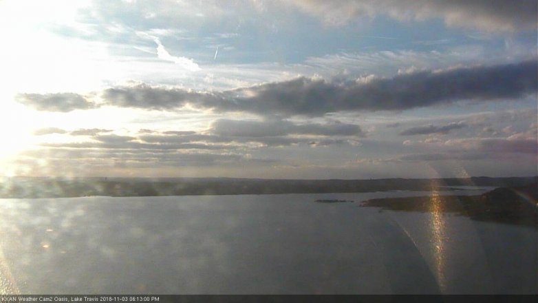 Lake Travis webcam, November 3, 2018 5:15 PM CT