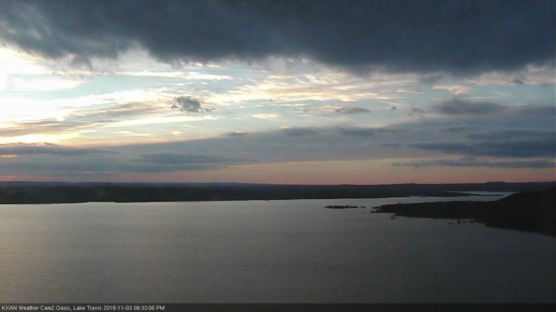 Lake Travis webcam, November 3, 2018 5:35 PM CT