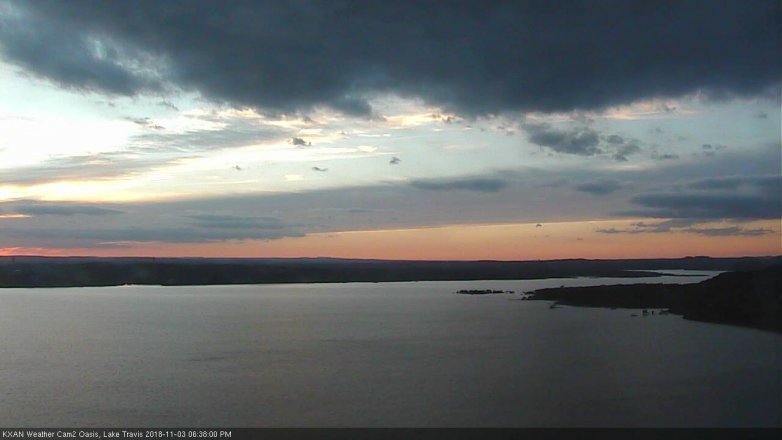 Lake Travis webcam, November 3, 2018 5:40 PM CT