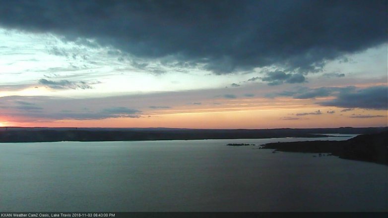 Lake Travis webcam, November 3, 2018 5:45 PM CT