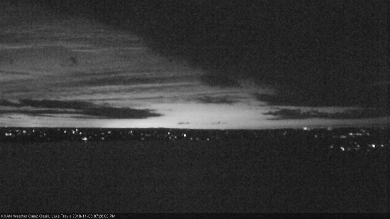 Lake Travis webcam, November 3, 2018 6:30 PM CT