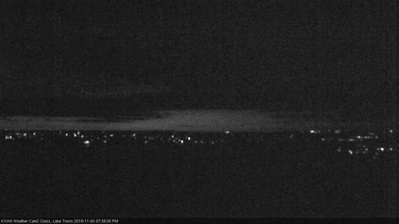 Lake Travis webcam, November 3, 2018 6:40 PM CT