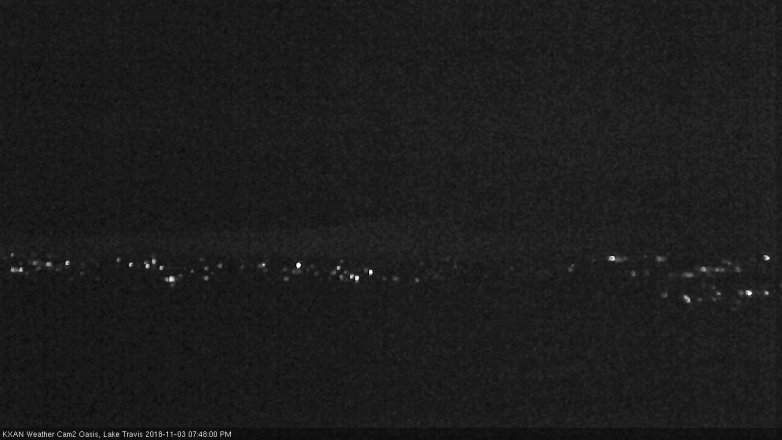 Lake Travis webcam, November 3, 2018 6:50 PM CT