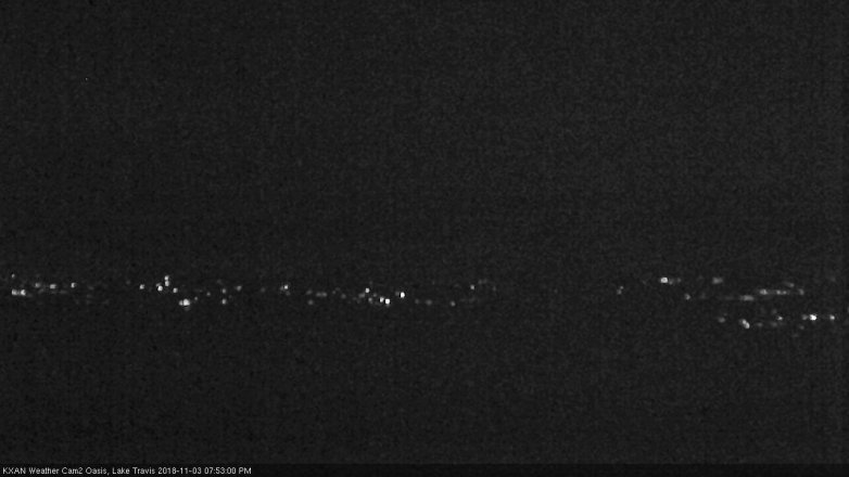 Lake Travis webcam, November 3, 2018 6:55 PM CT