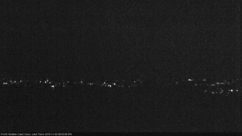Lake Travis webcam, November 3, 2018 7:05 PM CT