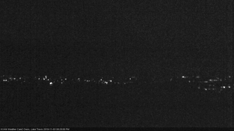 Lake Travis webcam, November 3, 2018 7:30 PM CT