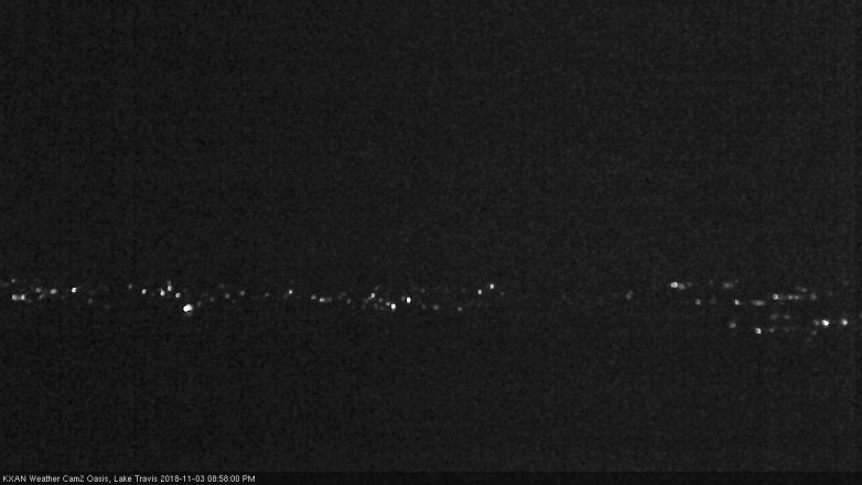 Lake Travis webcam, November 3, 2018 8:00 PM CT