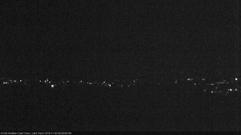 Lake Travis webcam, November 3, 2018 8:30 PM CT