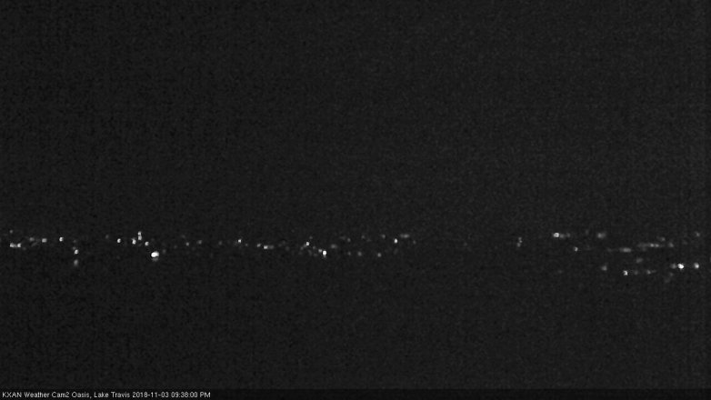 Lake Travis webcam, November 3, 2018 8:40 PM CT