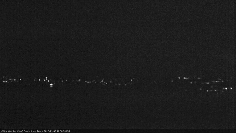 Lake Travis webcam, November 3, 2018 9:10 PM CT