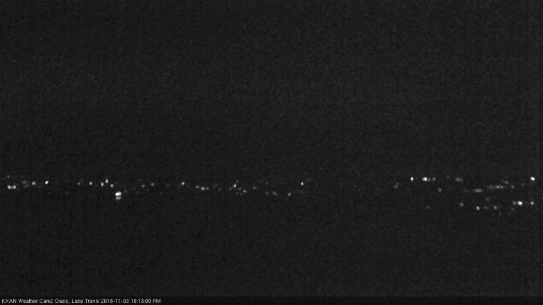 Lake Travis webcam, November 3, 2018 9:15 PM CT