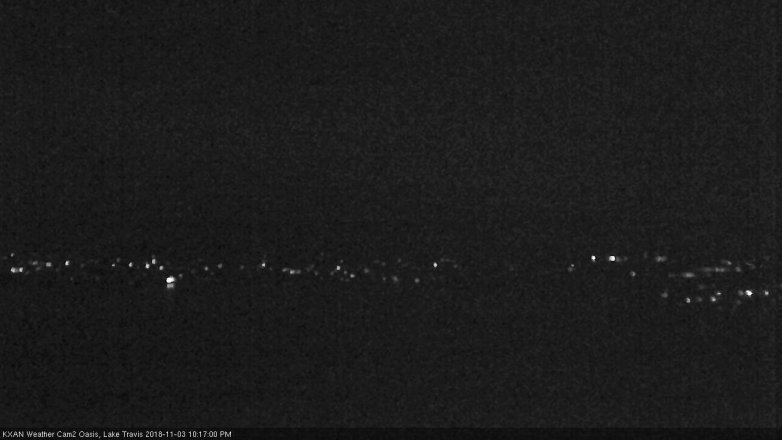Lake Travis webcam, November 3, 2018 9:20 PM CT