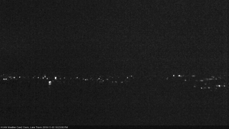 Lake Travis webcam, November 3, 2018 9:25 PM CT