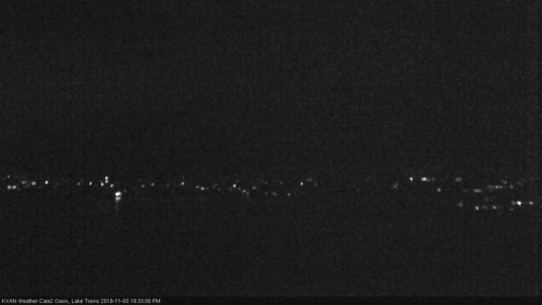 Lake Travis webcam, November 3, 2018 9:35 PM CT