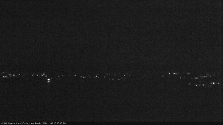 Lake Travis webcam, November 3, 2018 9:40 PM CT