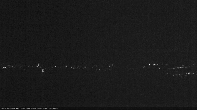 Lake Travis webcam, November 3, 2018 9:55 PM CT