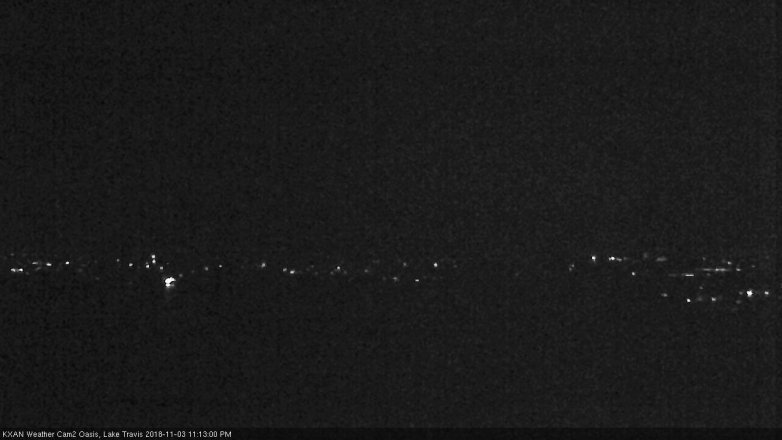 Lake Travis webcam, November 3, 2018 10:15 PM CT