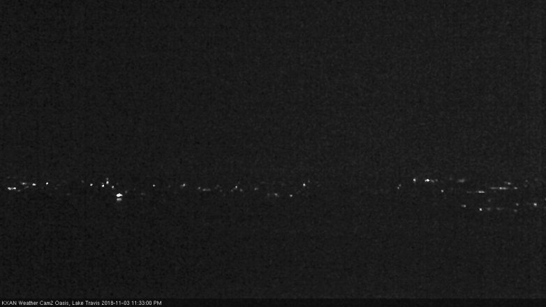 Lake Travis webcam, November 3, 2018 10:35 PM CT