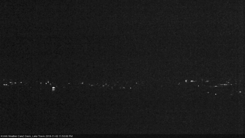 Lake Travis webcam, November 3, 2018 10:55 PM CT