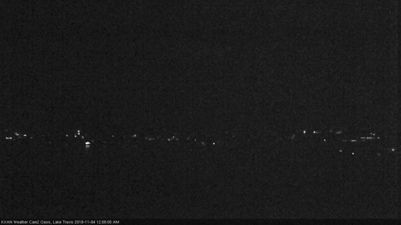 Lake Travis webcam, November 3, 2018 11:10 PM CT