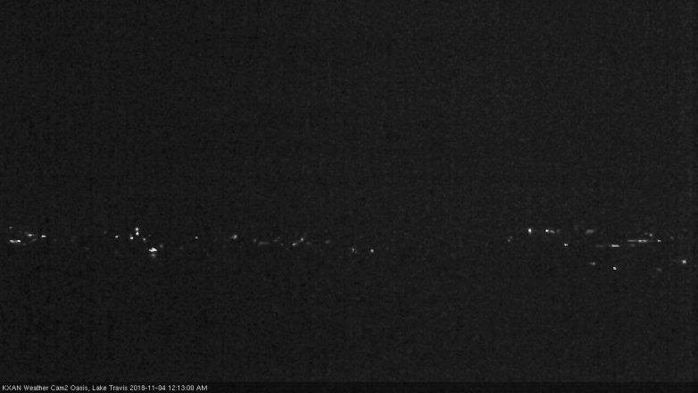 Lake Travis webcam, November 3, 2018 11:15 PM CT