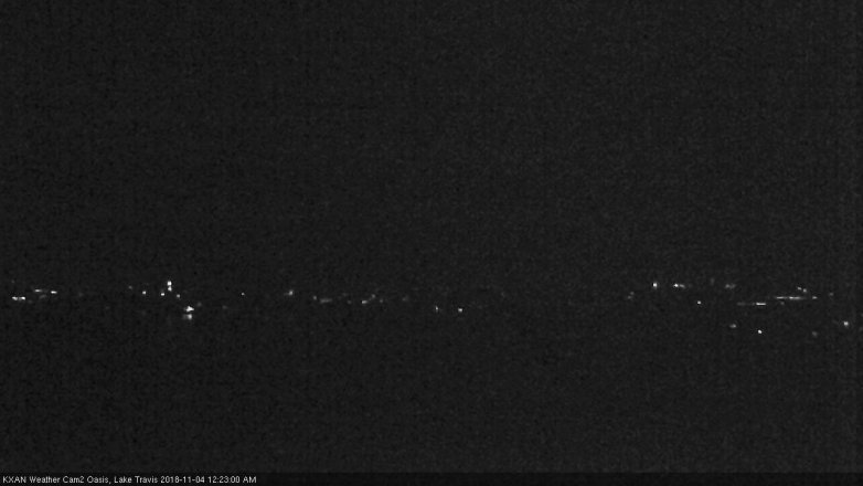 Lake Travis webcam, November 3, 2018 11:25 PM CT