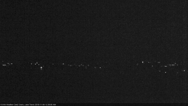Lake Travis webcam, November 3, 2018 11:40 PM CT