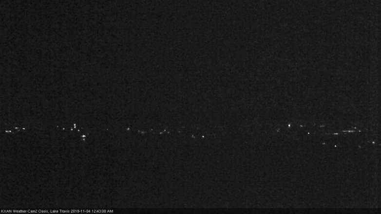 Lake Travis webcam, November 3, 2018 11:45 PM CT