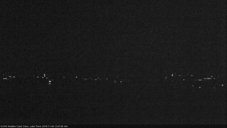Lake Travis webcam, November 3, 2018 11:50 PM CT