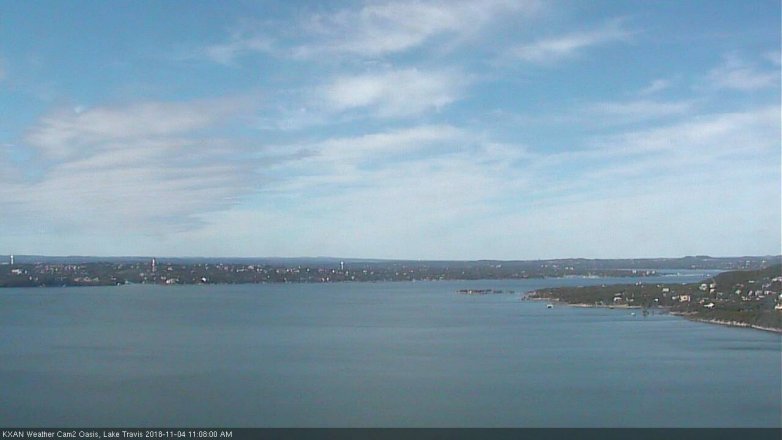 Lake Travis webcam, November 4, 2018 10:10 AM CT