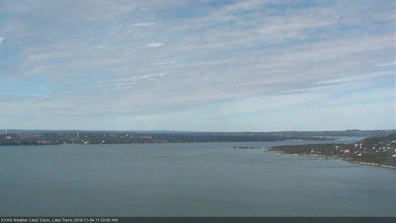 Lake Travis webcam, November 4, 2018 10:35 AM CT