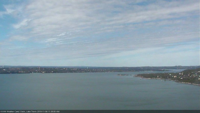 Lake Travis webcam, November 4, 2018 10:40 AM CT