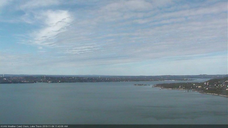 Lake Travis webcam, November 4, 2018 10:45 AM CT