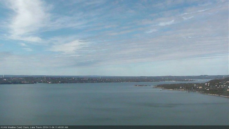 Lake Travis webcam, November 4, 2018 10:50 AM CT