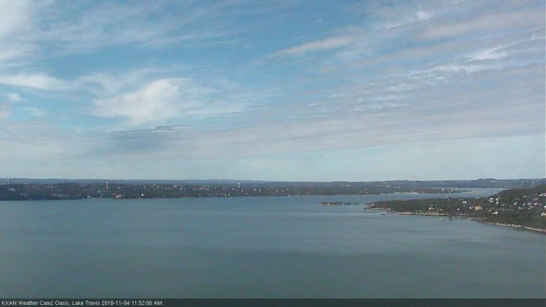 Lake Travis webcam, November 4, 2018 10:55 AM CT