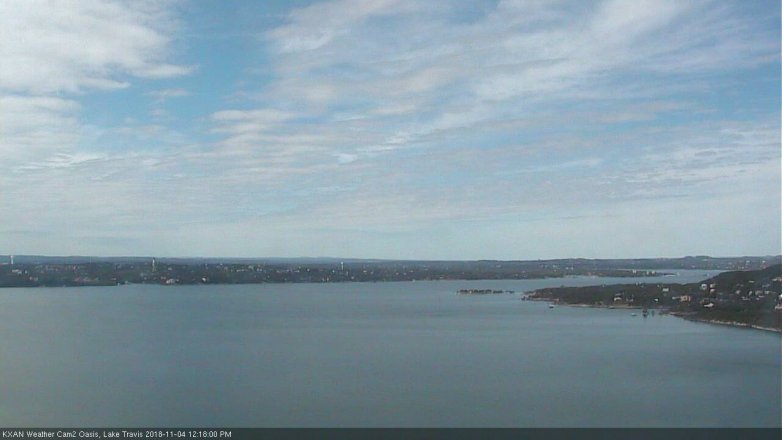 Lake Travis webcam, November 4, 2018 11:20 AM CT