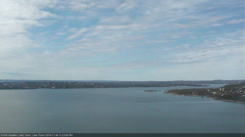 Lake Travis webcam, November 4, 2018 11:25 AM CT