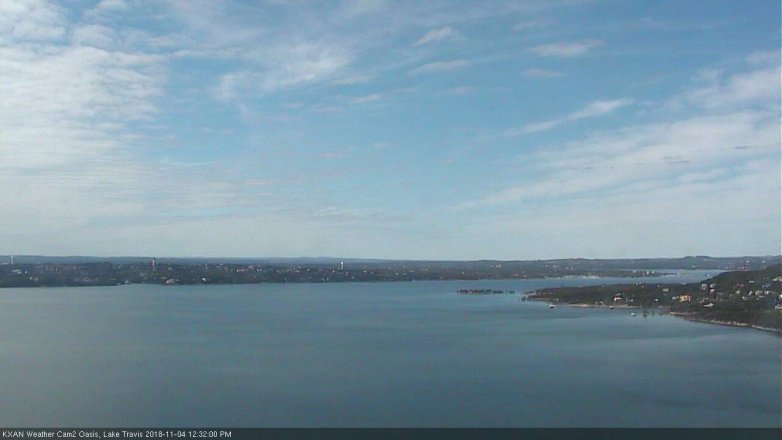 Lake Travis webcam, November 4, 2018 11:35 AM CT