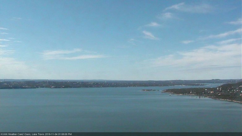 Lake Travis webcam, November 4, 2018 12:10 PM CT